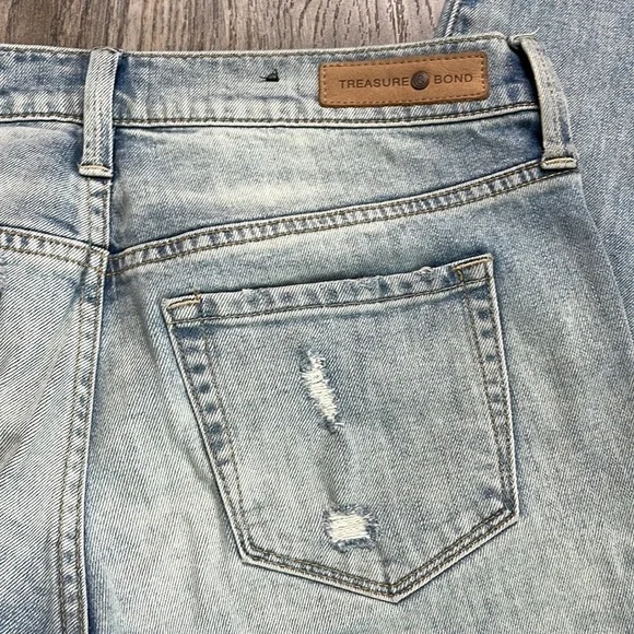 Treasure & Bond Women’s Distressed Mid Rise Skinny Boyfriend Ankle, size 27 - Picture 11 of 13